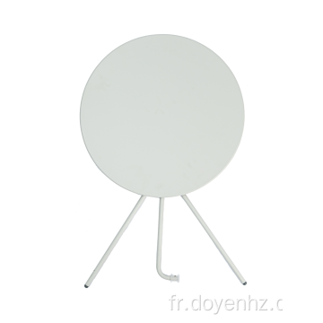 Table pliante ronde en métal 60 cm à 3 pieds